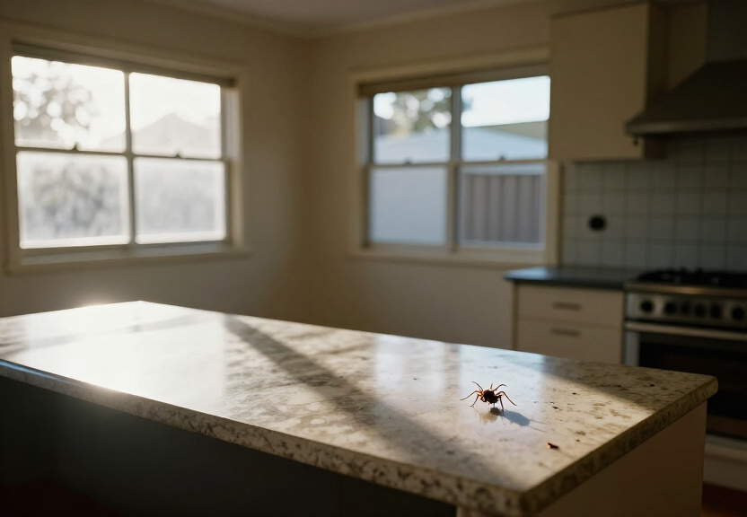 Termite damage in a Granville home before treatment